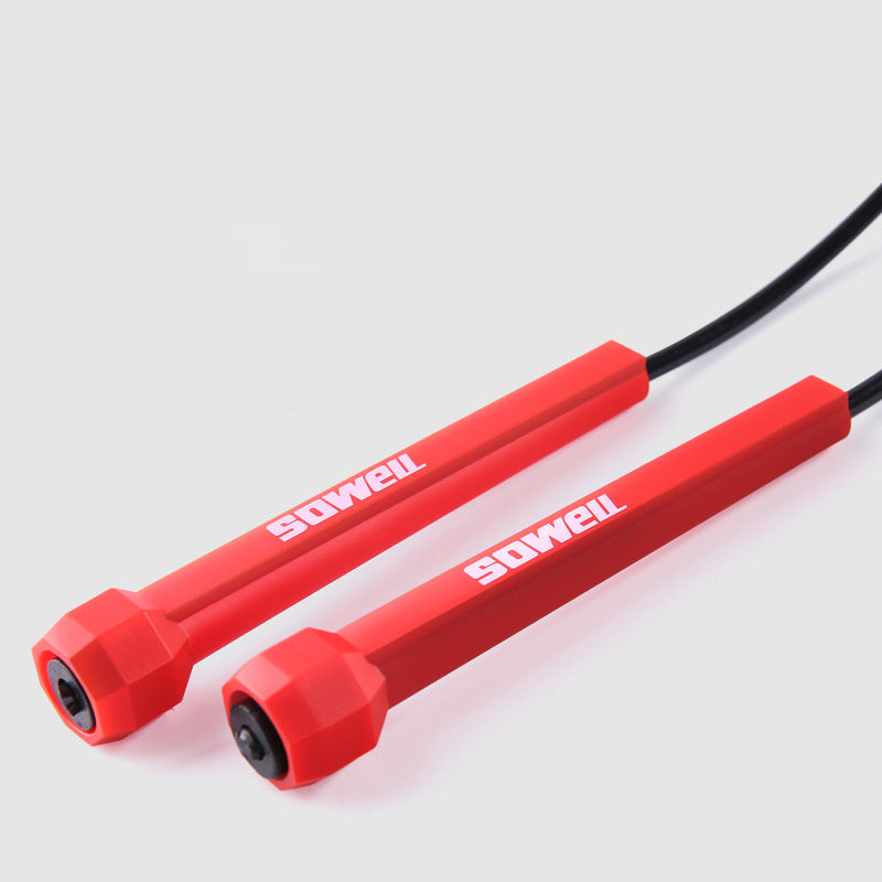 Fitness Crossfit Skipping Rope Cord Speed Jumping Exercise Equipment Adjustable Boxing Skipping Sport Rope Red Balck